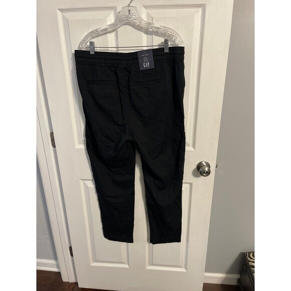 GAP Womens Easy Straight Pull-on Pants True Black Size Large Tall New With Tags - Picture 5 of 8